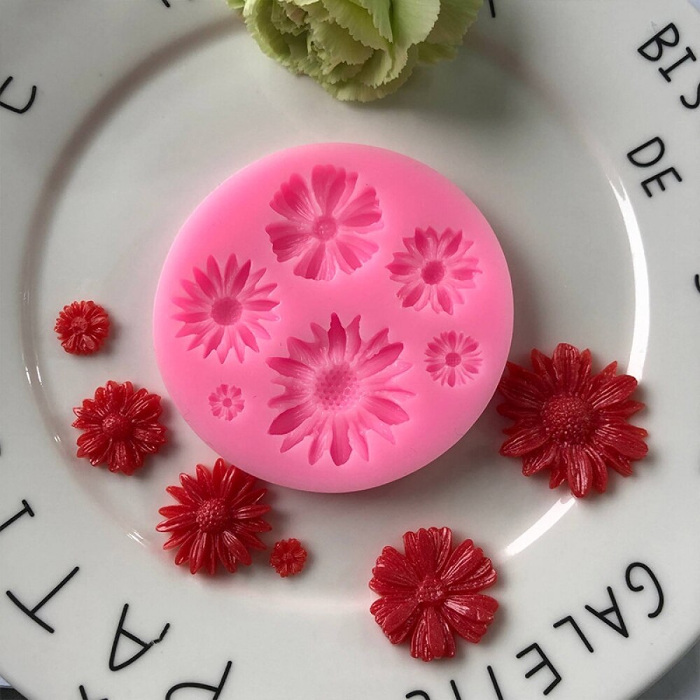 Rose Flowers Silicone Mold Cake Chocolate Gumpaste Molds Wedding Cake Decorating Tools Fondant Candy Clay Cake Baking Moulds