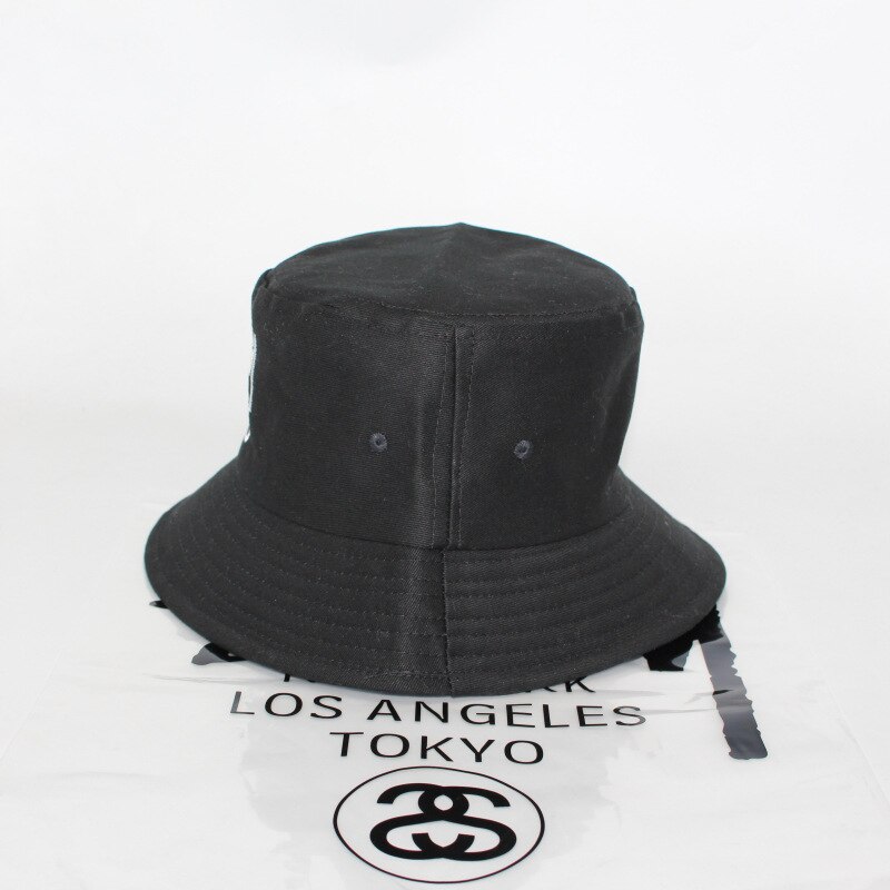 Sombrero de pescador para hombre y mujer, sombrilla bordada con doble etiqueta, estilo urbano, para primavera y verano