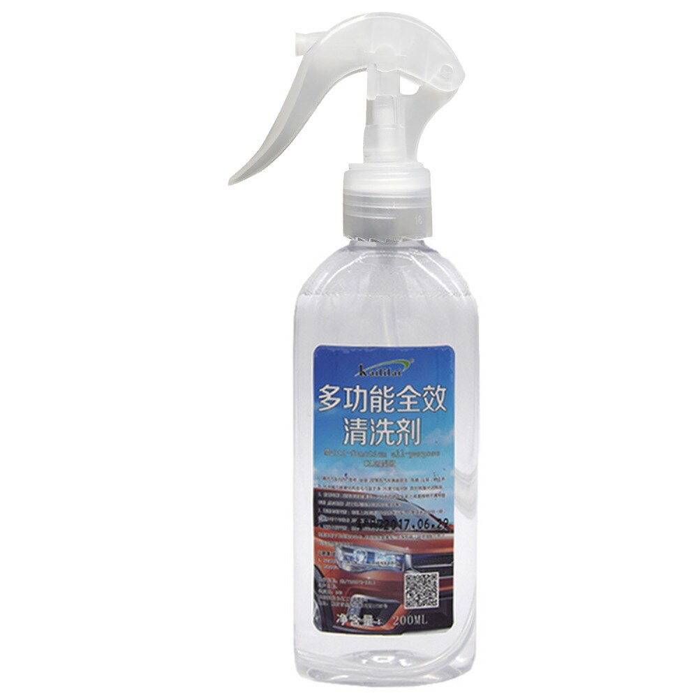 Agente de limpieza Interior para coche multifuncional, agente de limpieza Universal para coche, revestimiento de plástico renovado, limpiador con luz, 200ml: Default Title