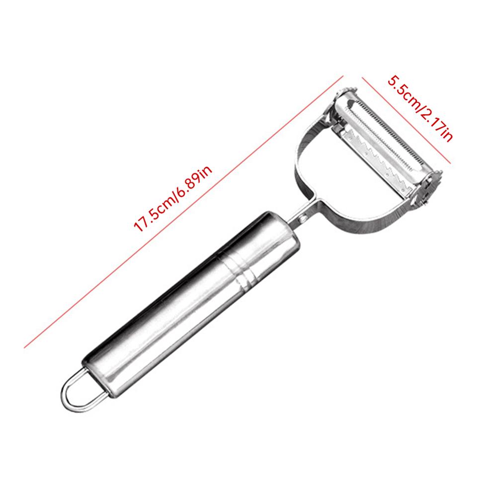 Stainless Steel Potato Cucumber Carrot Grater Julienne Peeler Vegetables Fruit Peeler Vegetable Slicer: Default Title