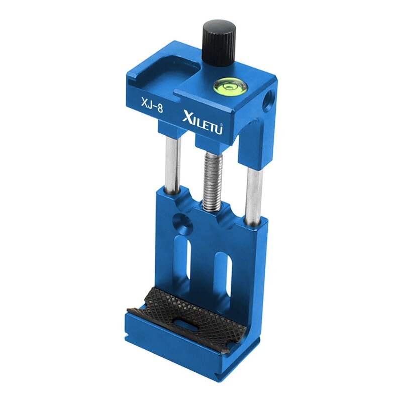 XILETU XJ-8 głowica statywu uchwyt uchwyt telefonu komórkowego klip robić telefonu latarka mikro-telefon z poziomica i uchwyt na buty zimne