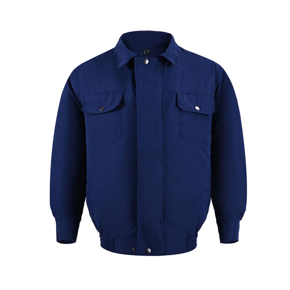Sommer Kühlung klimaanlage Kleidung Kühlen Mantel Frauen Männer Jacke Fan Sommer draussen Klimatisierten draussen Angeln Kleidung: Marine L und XL