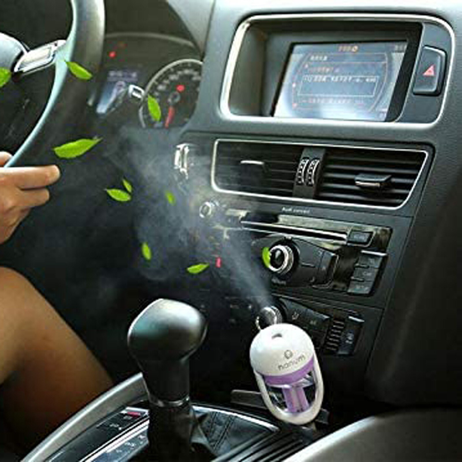 Car Steam Air Humidifier Aroma Diffuser Mini Air Purifier Aromatherapy Essential Oil Diffuser Mist Maker Sprayer For Car