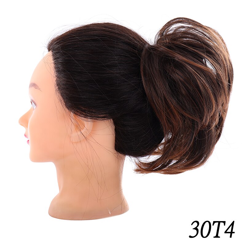 XUANGUANG chignon queue de cheval décoiffé | Chignon pour femmes, chignon à donuts, haute température et résistant à la chaleur: 30T4