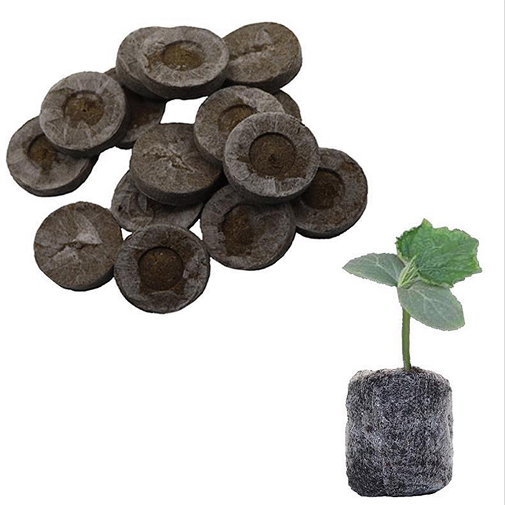 Plantskolajord block migration odla 3*3*1cm praktiska torv block blommor plantering 5 st kondensera utsäde trädgård