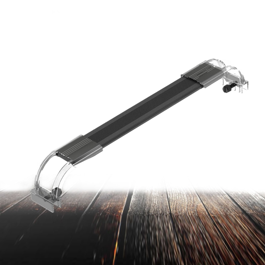Luz LED negra para acuario, iluminación para pecera, 18 ~ 54cm, fina, a la , con Clip, lámpara para plantas acuáticas de paisaje de aleación de aluminio