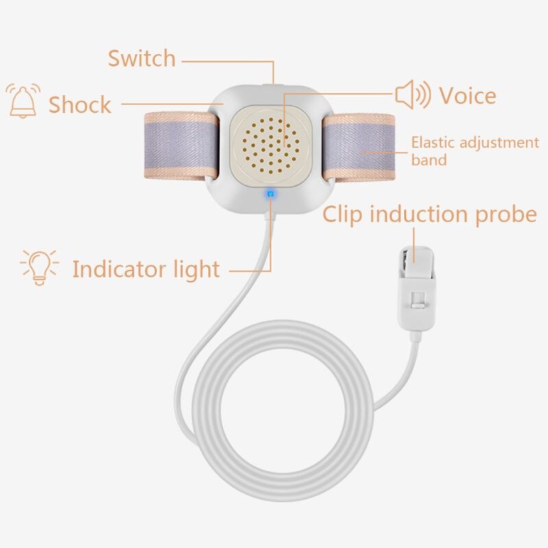 Kids Elderly Adult Arm Wear Bed Wetting Alarm Bedwetting Enuresis Urine Sensor 23GD