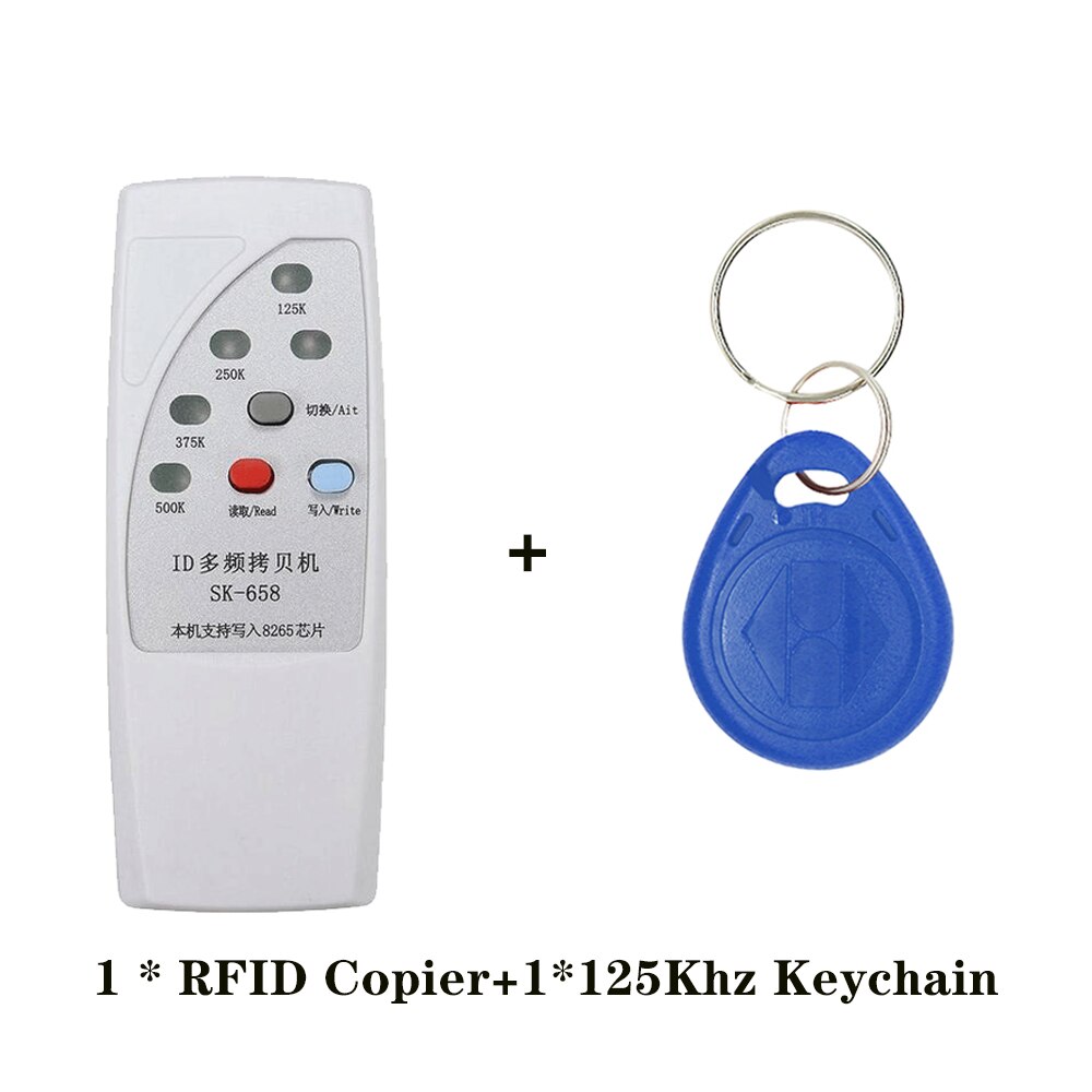 Handheld  em4305 t5577 rfid schrijver kopieermachine duplicator programmeur 125 khz 250 khz 375 khz 500 khz id tag kaart sleutelhangers lezer: 658-1 sleutels