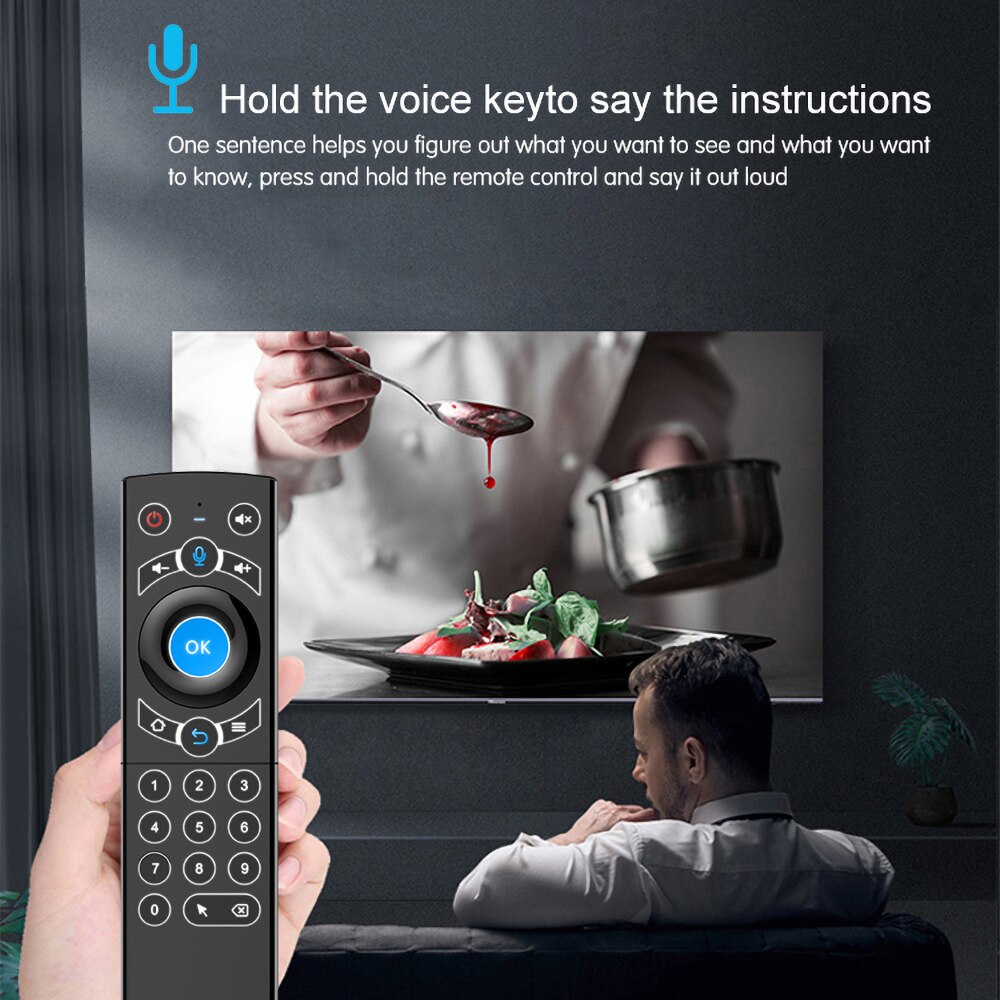 Wireless G21 Air Mouse G21S Backlight Backlit Voice 2.4G Remote Control Controller Gyro Sensing For Android TV Box Television