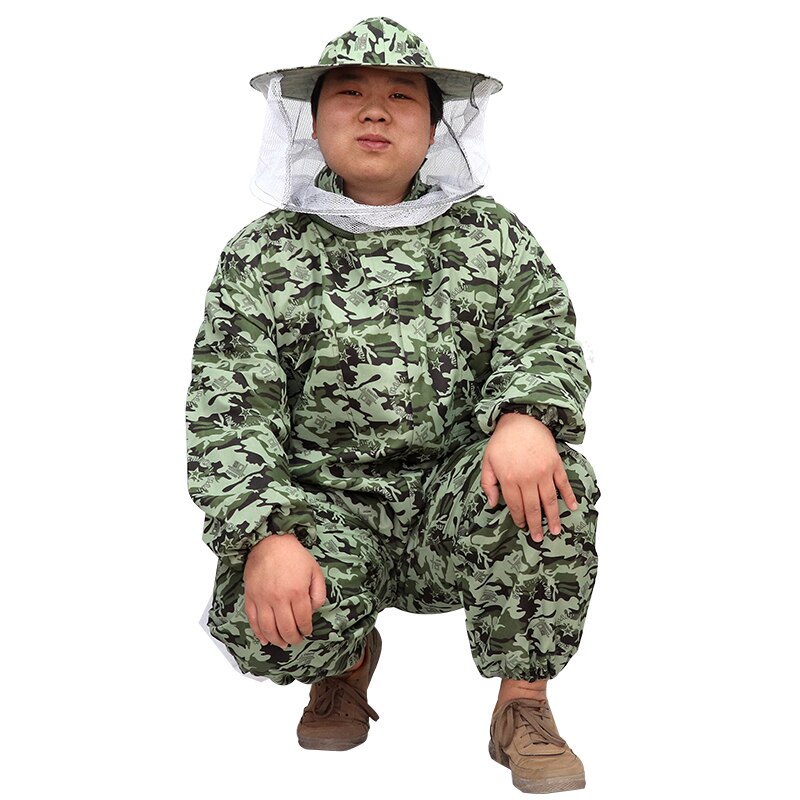 Imkerpak beschermend ademend camouflagepak uitrusting veiligheidskleding imker bescherm bijenhoed sluier