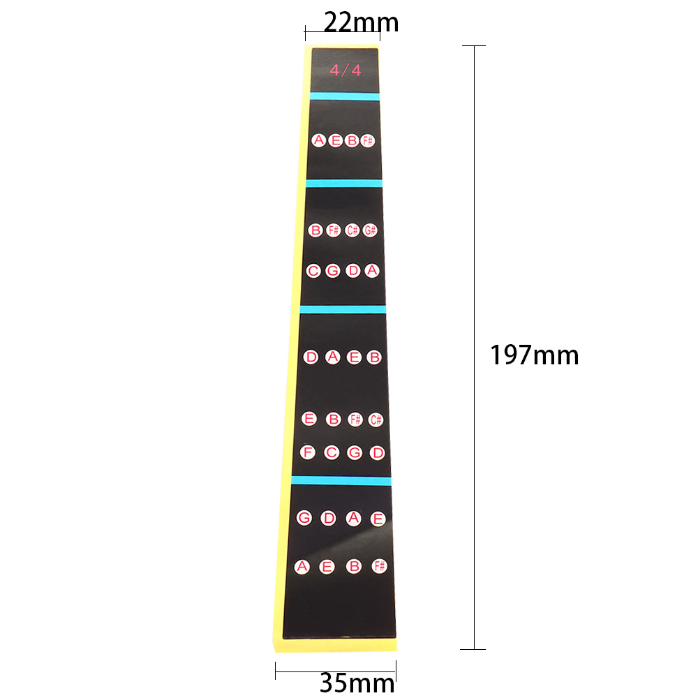 1/8-4/4 fiolin gripebrett klistremerke gripebrett merkelapp finge chart praksis finger guide nybegynner fiolin deler tilbehør