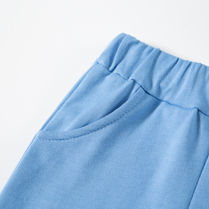 Pantaloncini di dinosauro ricamati a cartoni animati per bambini estivi 2022 pantaloncini da bambino per bambini pantaloni Casual allentati Capris in puro cotone per bambini