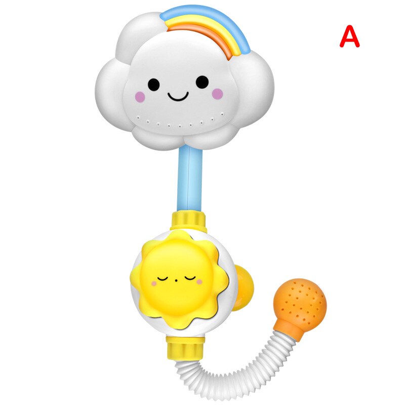 Baby Bath Toys Flower Shower Head Bathtub Bathing Water Game Watering Sprayer for Kids NSV775: a