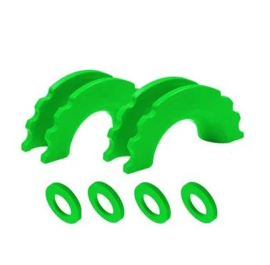 Aisladores de grilletes d-ring con arandelas para grilletes estándar de 3/4 ", protección de parachoques: Verde