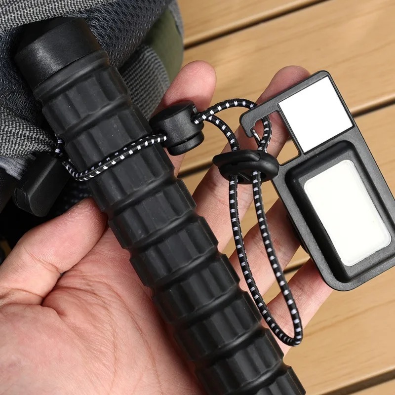Rucksack Seil Schnalle Sicherung Befestigung Wanderstock Gehstock Elastische Schnur für Bergsteigen Rucksack Klettern Zubehör