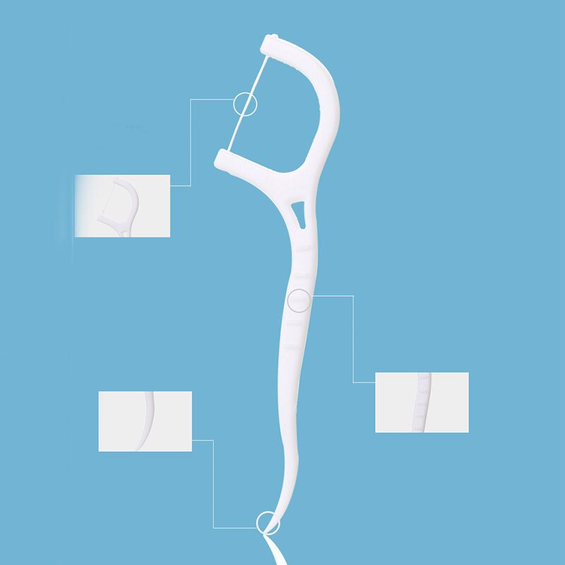 50 Stuks Dental Floss Interdentale Borstel Tanden Stick Tandenstokers Tand Draad Floss Voor Oral Care Beauty Tools Beste Prijs