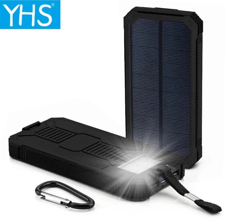 Voor Alle Telefoon Iphone Huawei Xiaomi Enorme Capaciteit Solar Power Bank 80000Mah Dual-Usb Waterdichte Solar Power Bank batterij Oplader