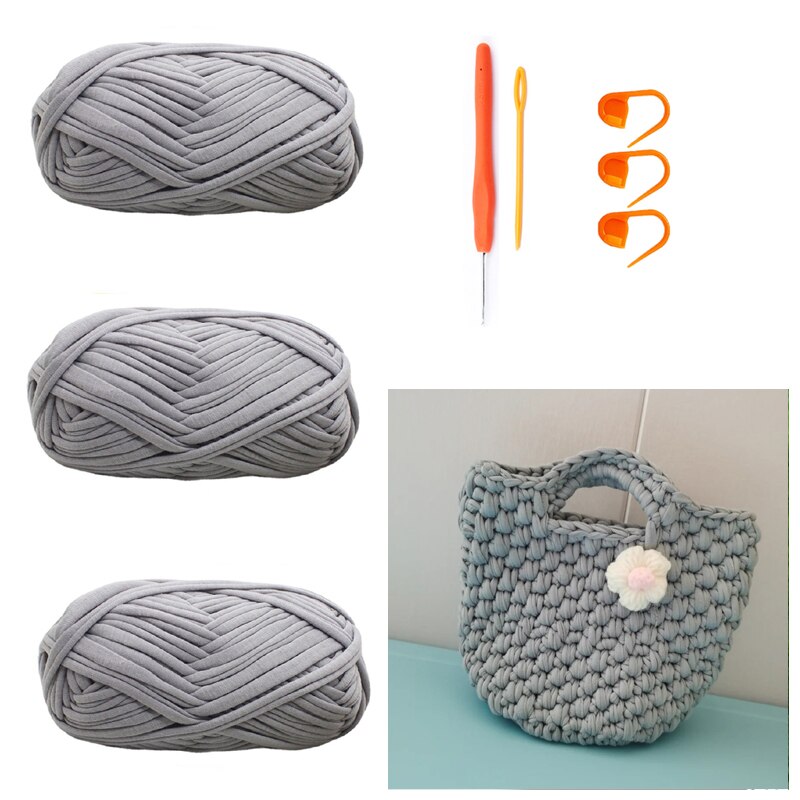 TPRPYN – Mini sac à main ananas, kit de crochet avec fil, kits de pochette de plage, panier tricoté fait main pour débutant avec vidéo: 28-3
