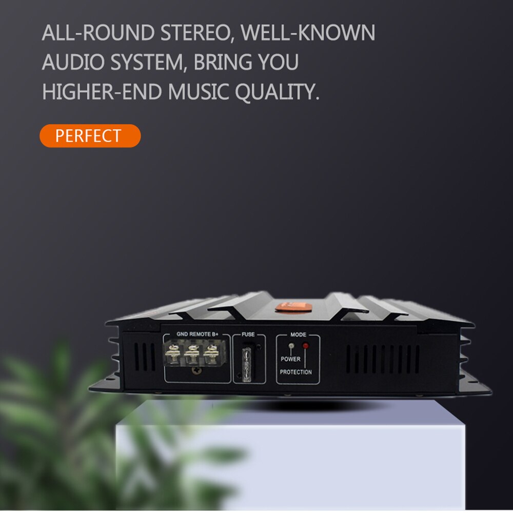 Dc 24V 2CH 3800W Hoge Krachtige Klasse Ab Audio Auto Van Versterker Beste Mosfet Stereo Auto Akoestische booster