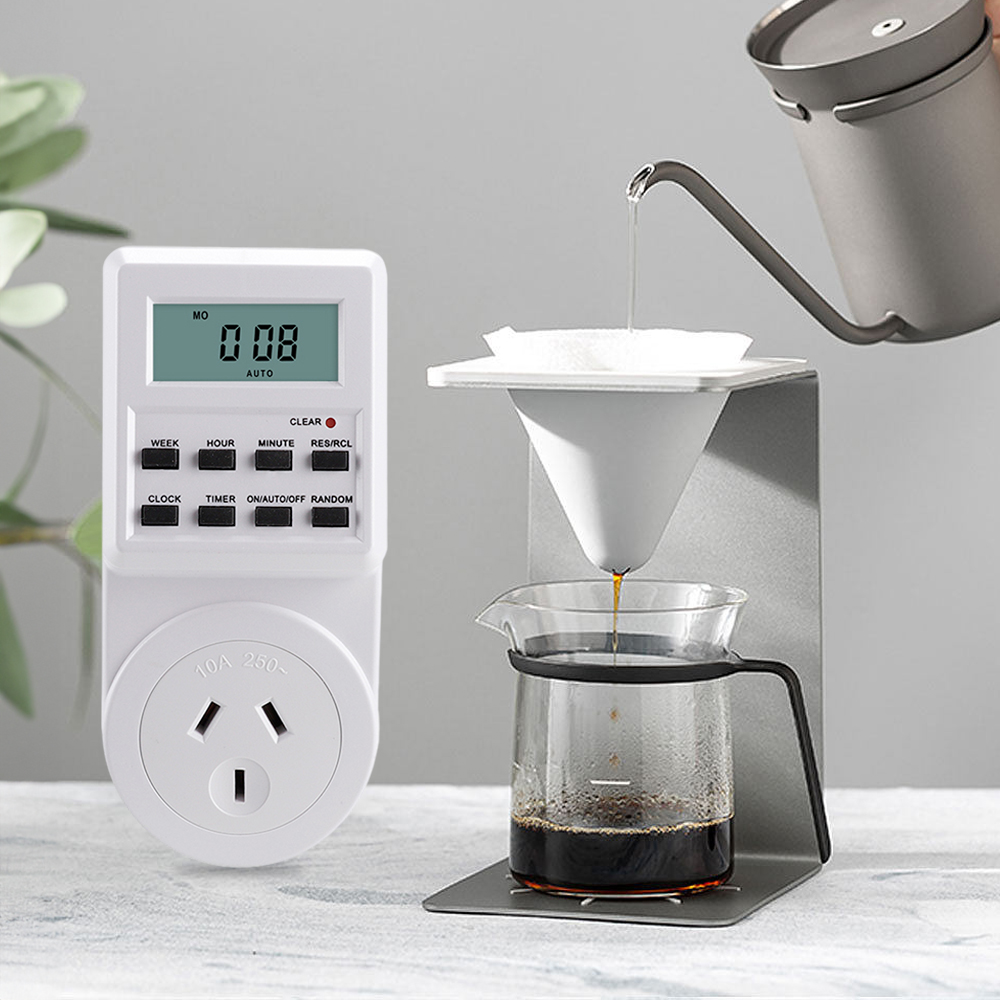 Outlet Timer 24 Hours Programmable and Plug in Timer for Electrical Outlets Indoor Digital Timer for Aquarium Light and Lamp