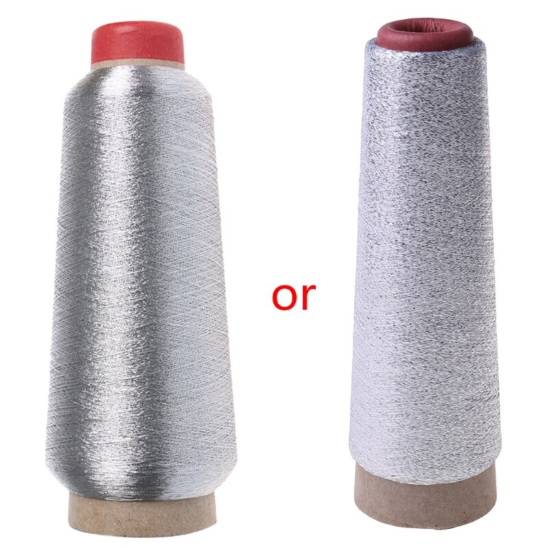 1PC Sewing Machine Cone Threads Polyester Overlocking All Purpose Golden Silver