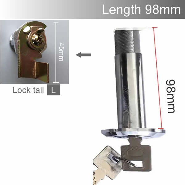 Extended type Safe deposit box Anti - theft cam lock cylinder 80mm 90mm Super encryption key very safe Class C anti-theft: Other