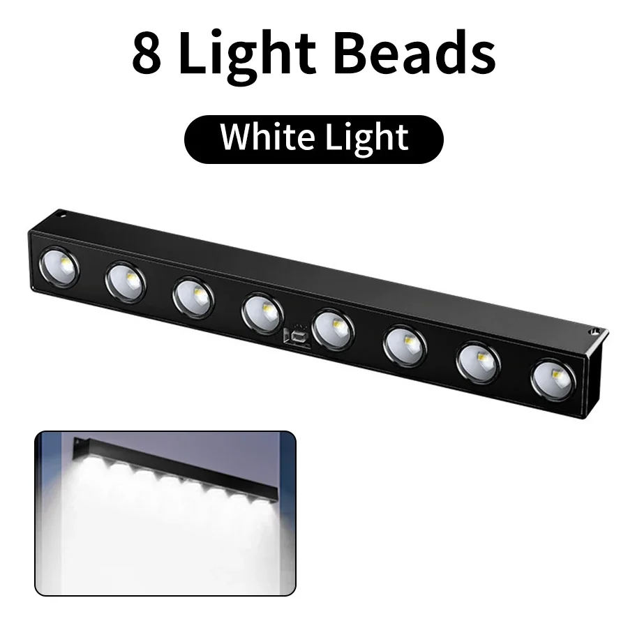 Solar Sign Lights Outdoor Bright 4/6/8 LED Dusk to Dawn Solar Powered for Mailbox Address House Number Real Estate Sign Posts
