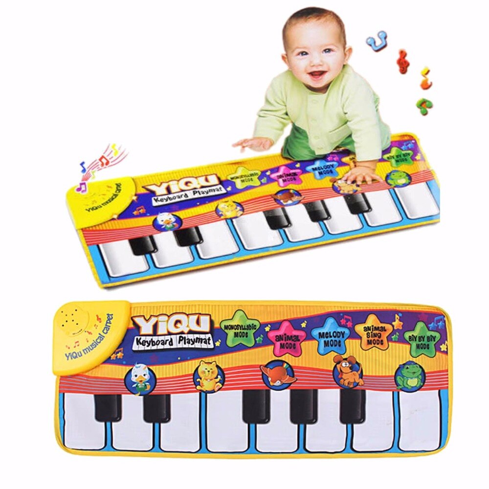 Kinderen Piano Toetsenbord Muziek Leren Zingen Gym Tapijt Touch Play Matten Deken Kinderen Educatief Speelgoed Voor Kind Baby Speelgoed