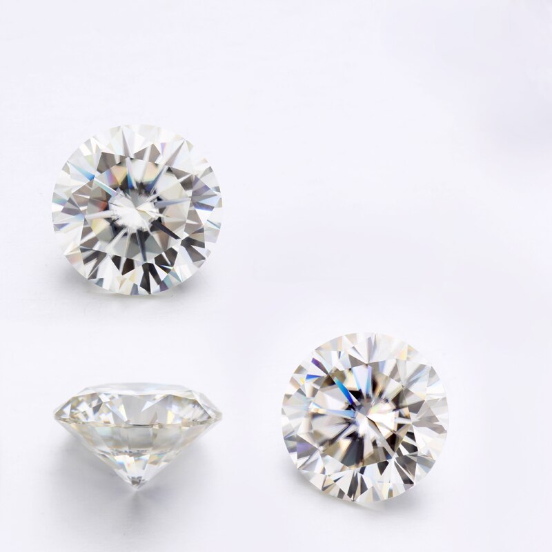 Moissanite Round Brilliant Cut 6.5mm GH 1ct loose moissanites stones jewelry gems for women jewerly making
