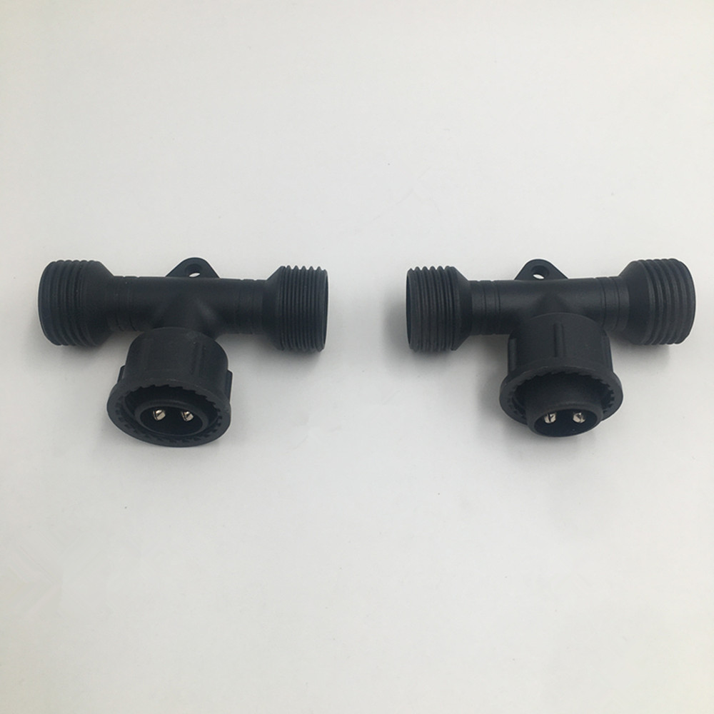 IP68 Waterproof T Shape Connector For Outdoor S14 String Light