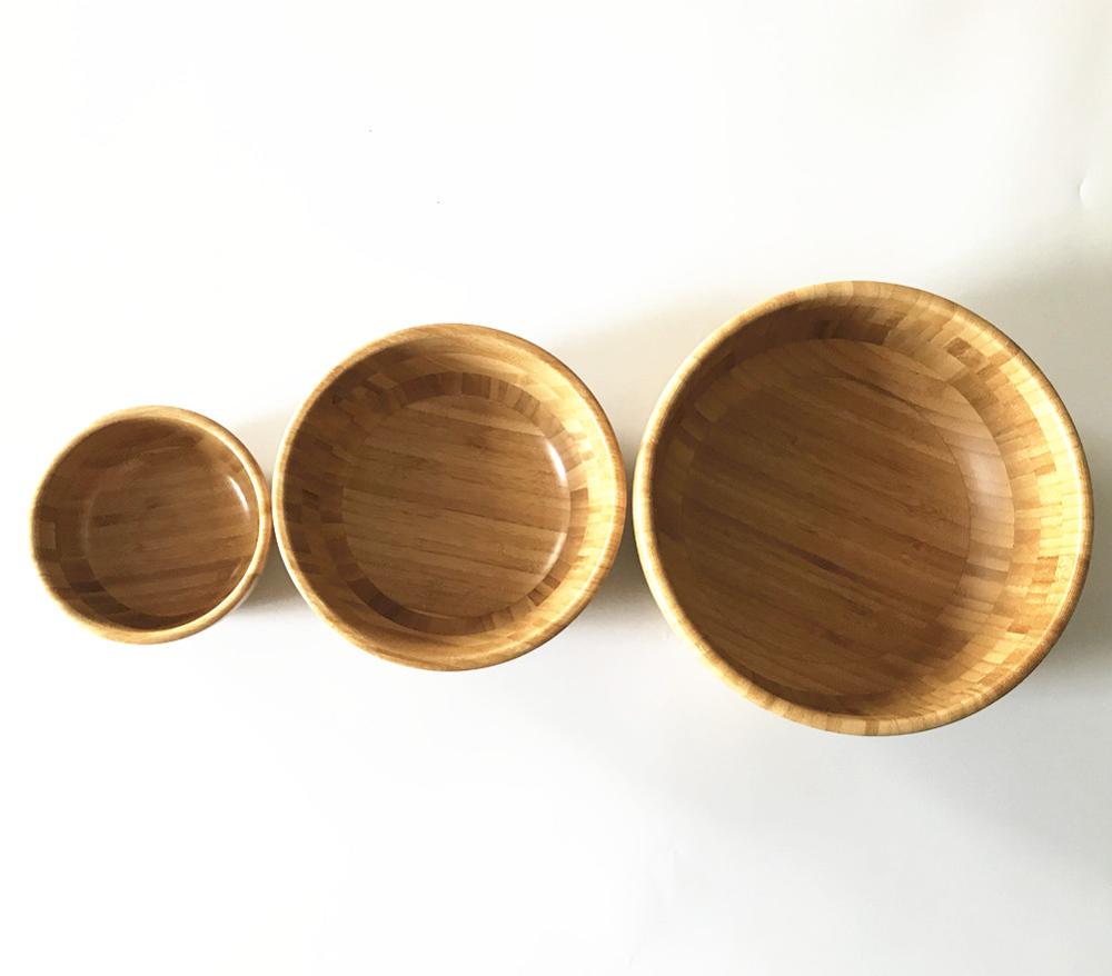 Bamboo Salad Bowl Set Wood salad bowl set