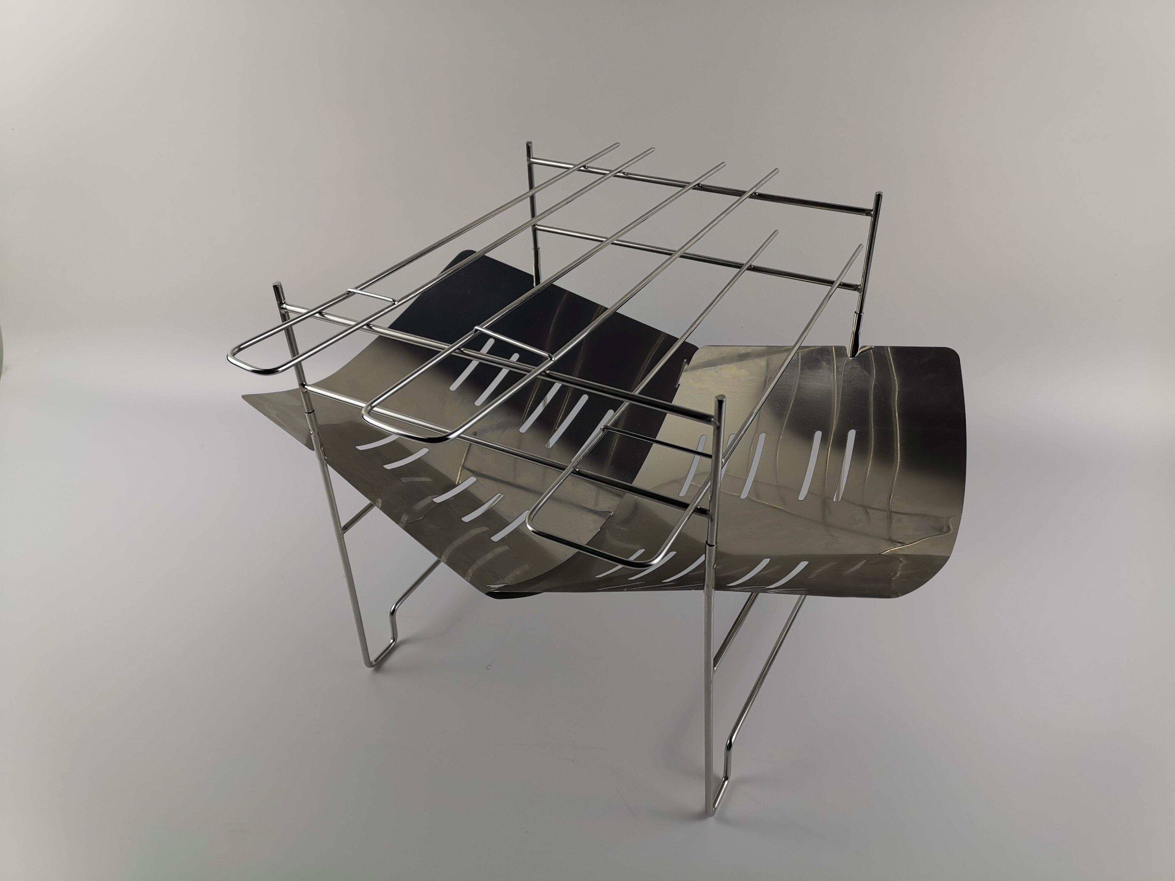 Wood Stove Camping Portable Wood Stove Folding Stainless Steel Stove for Outdoor Cooking BBQ Backpacking Picnic