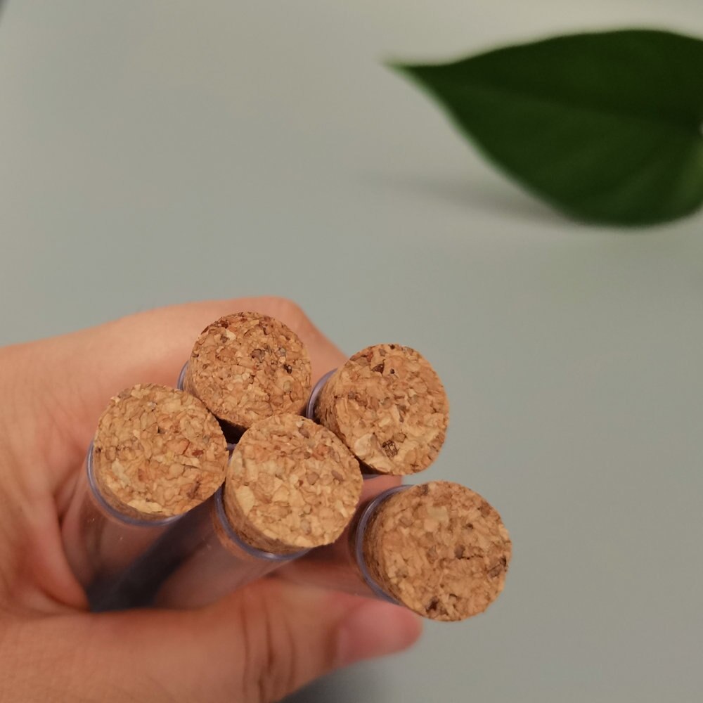 Tubes à essai en plastique transparent avec bouchon, 25 pièces/lot, 12mL, 15x100mm, pour laboratoire, école, produits chimiques