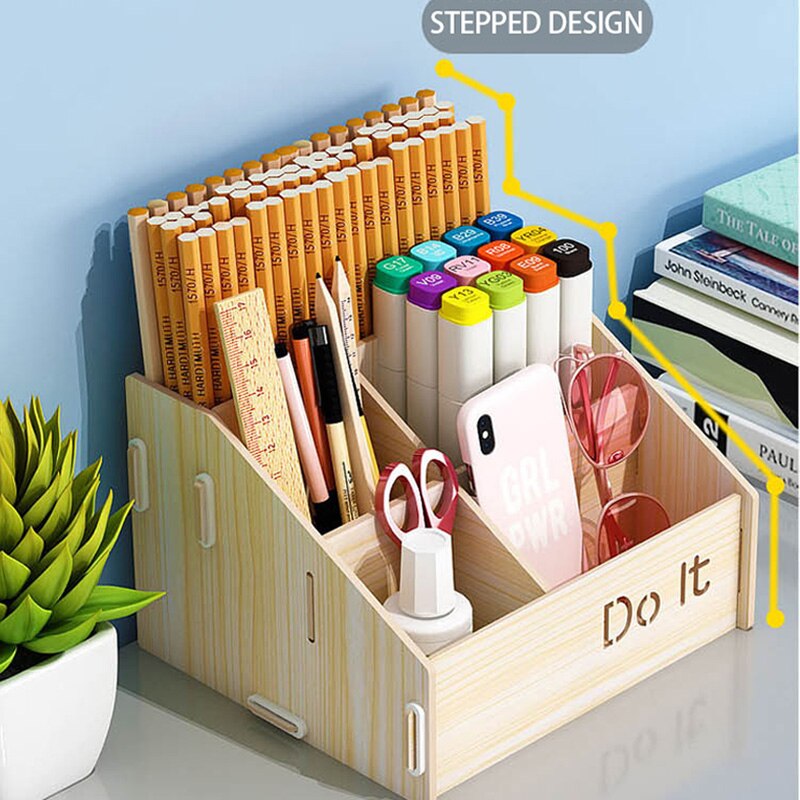 Desktop remote control organization storage box rack desk pen holder storage rack cosmetics sundries box