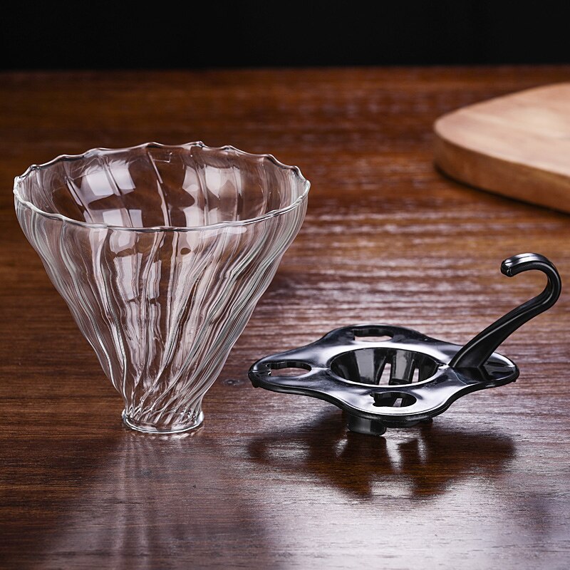 Herbruikbare Glas Koffie Filter Hittebestendige Koffie Drip Filter Praktische Kopje Koffie Filter Trechter Duurzaam Koffie Accessoire