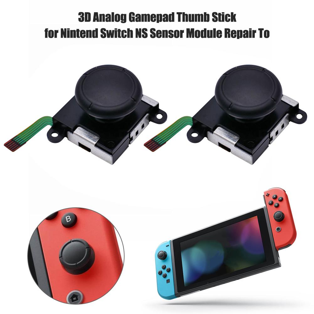 3D Analog Joystick Control Pad Stick grips Cap Button Module Control Replacement Part for Nintend Switch JoyCon NS Controllers