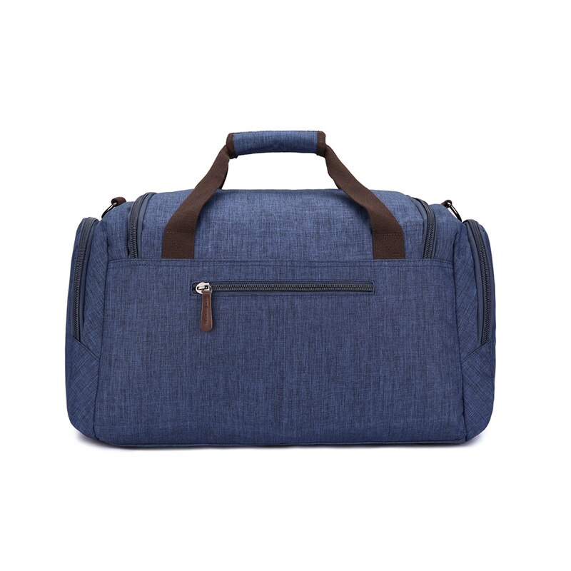 Retro Stijl Grote Capaciteit Canvas Business Travel Handtas Mannen Effen Kleur Vouwen Boarding Tas Grote Reistas