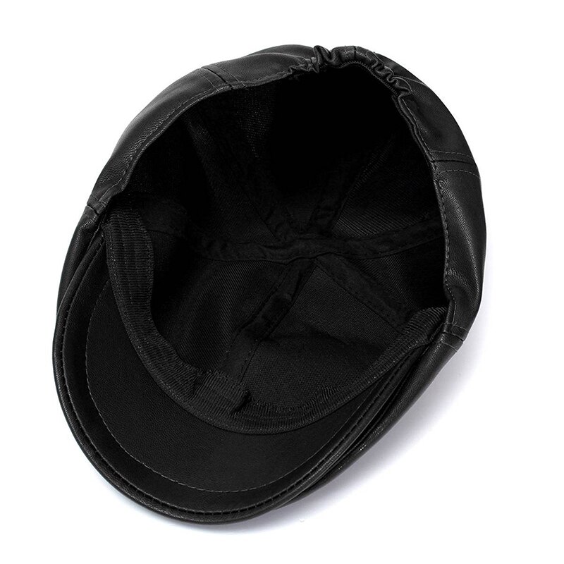 Kvinnelig herre beret lue skinn lokk trucker visir unisex panser svart