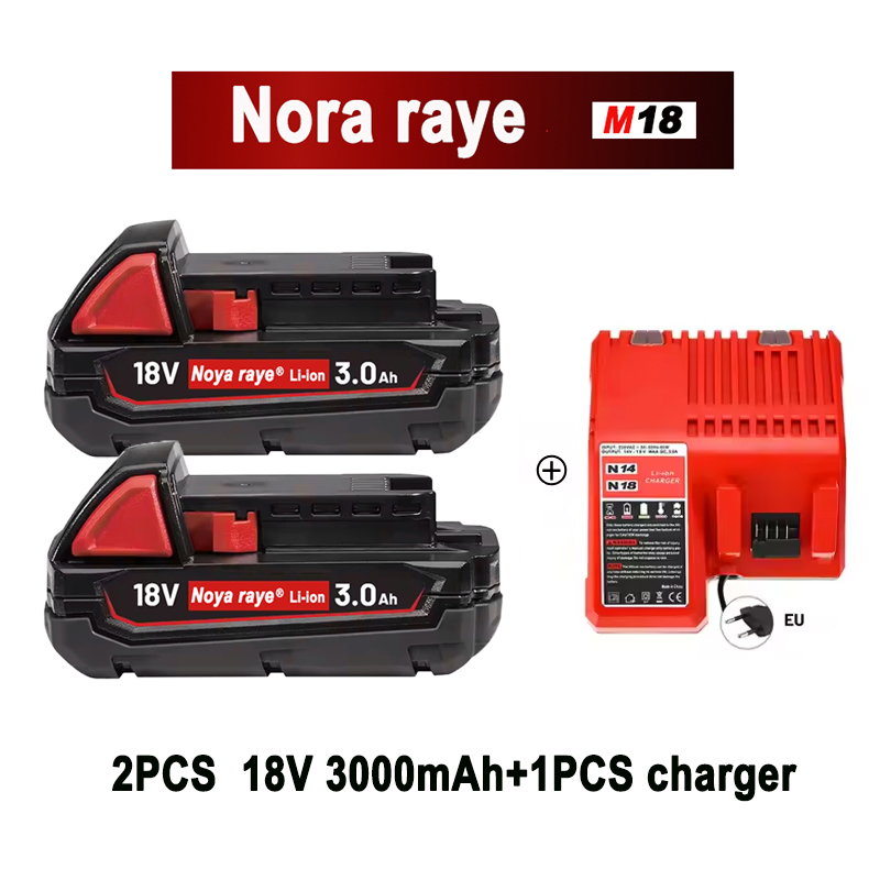For Milwaukee M18 M12 Power Tool Battery XC 12v 18v 3Ah 5Ah 6Ah 9Ah M18B5 48-11-1815 48-11-1860 M18B2 M18B4 M18B5 Battery Packs
