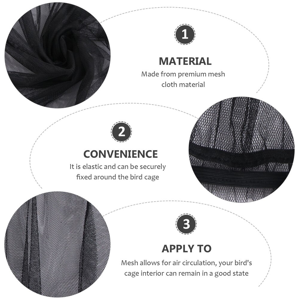1Pc Splash-Proof Vogels Kooi Cover Vogels Kooi Stofkap Papegaai Vogels Kooi Cover