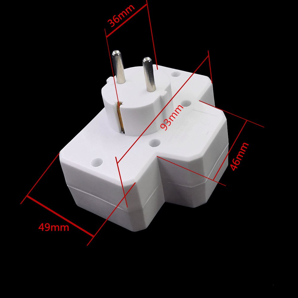 16A CE Copper Eu Germany Wall Extension Adaptor Plug With Power Switch EU Schuko Socket With Safety Shutter Extension Socket