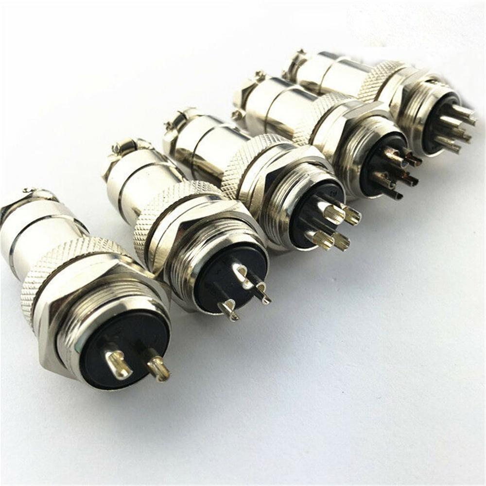 5 stuks  gx12 vrouwelijke en mannelijke connector stekkerdoos metalen luchtvaartstekker 12mm- draads kabelpaneelconnector ronde stekkerdoosconnector