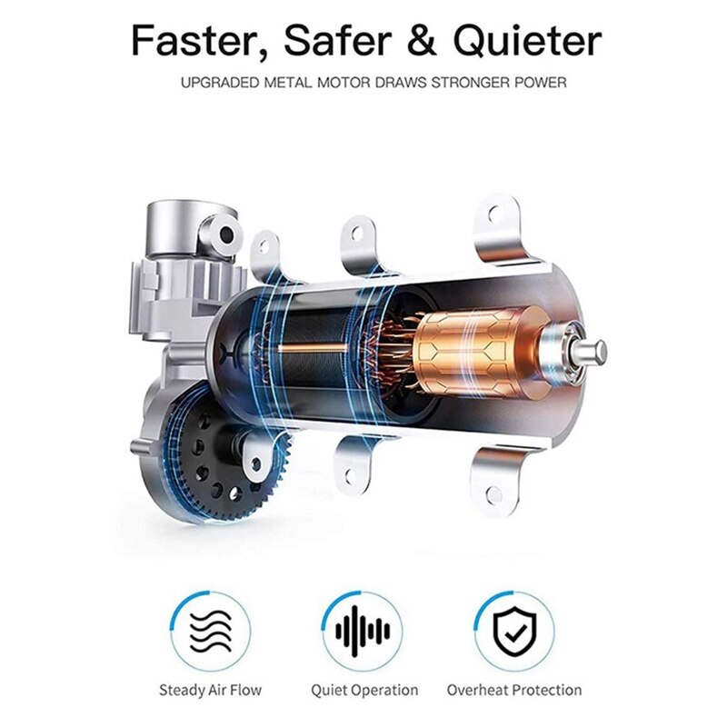 12v auto's met digitaal display, elektrische pomp, bandencompressor voor autobanden, motorfietsen en kajaks.