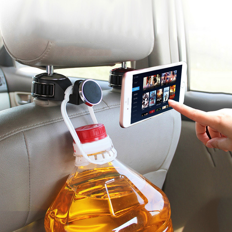 Surfplatta bilhållare stativ surfplattor hållare för auto nackstödshängare baksätesmagnet universal ipad surfplatta mobiltelefon pc-hållare