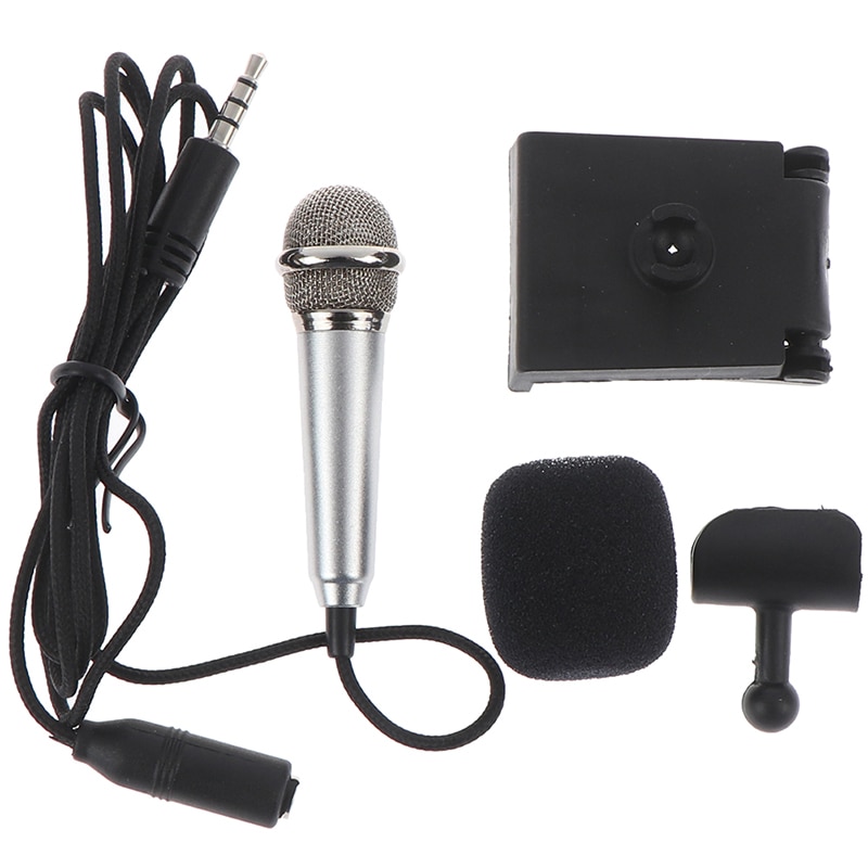 Tragbare 3 5mm Stereo Studio Mic KTV Karaoke Mini Mikrofon Für