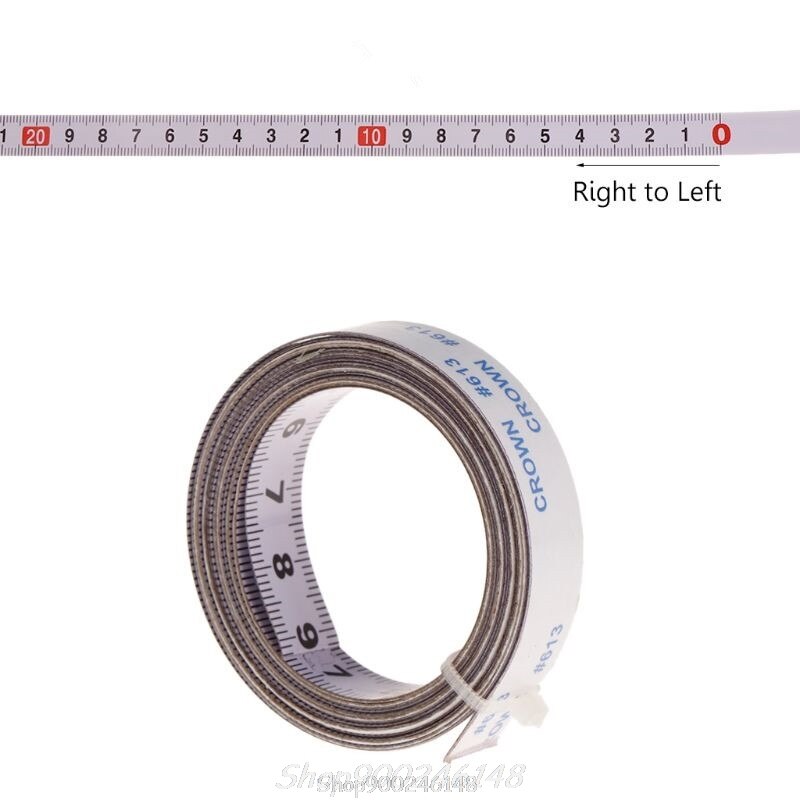 Miter Saw Track Tape Measure Self Adhesive Backing Metric Steel Ruler 1/2/3/5M Jy28 20: Right To Left / 5M