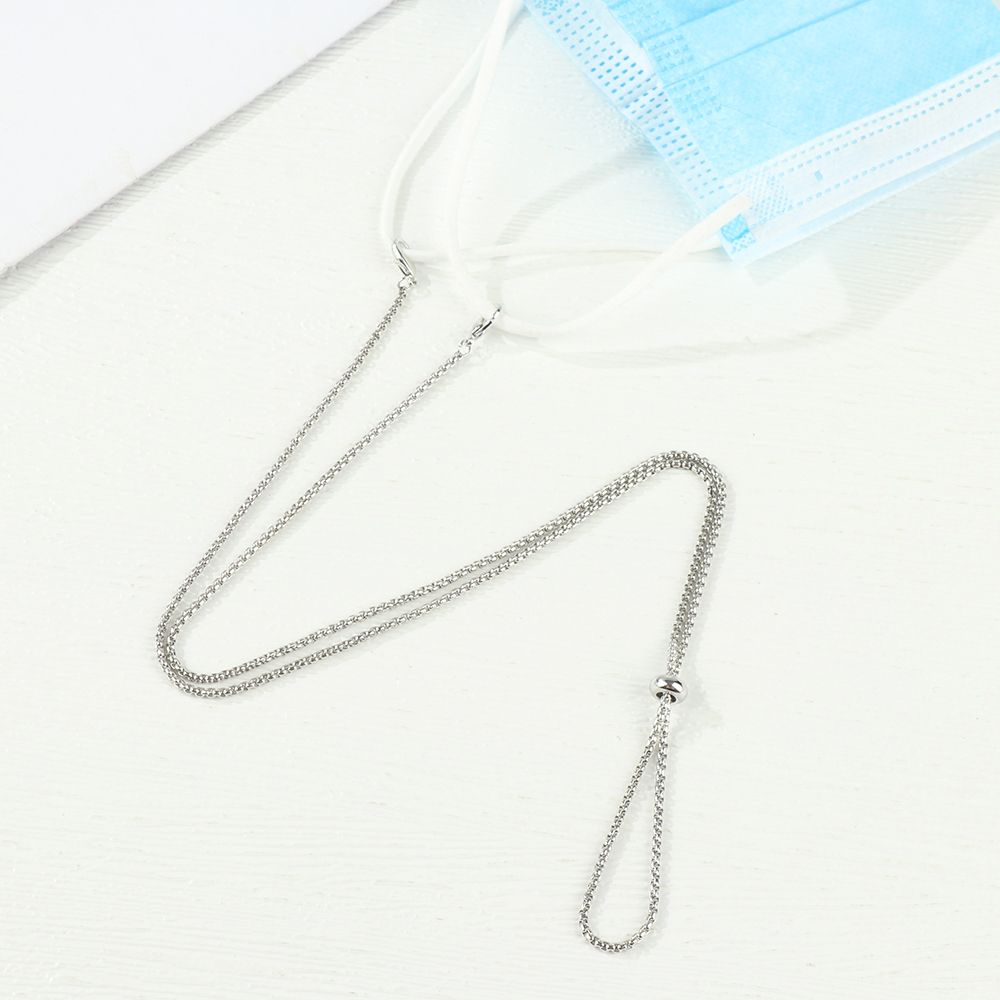 Cordini per occhiali da sole anti-smarrimento in metallo alla moda, cinturino per occhiali, catena per maschera, catene per occhiali