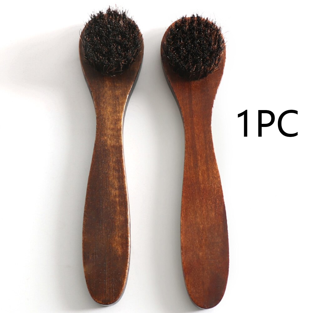 Travel Cleaning Tools Useful Dauber Wood Handle Shoe Brush Portable Long Boot Light Weight Polish Shine Hand Held Household