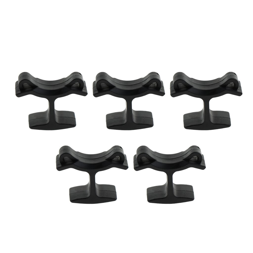 Perfeclan 5er- pack schiedsrichterpfeife fingergriff-clip-halterung für basketballtrainer fingerklemmen-zubehör schwarz