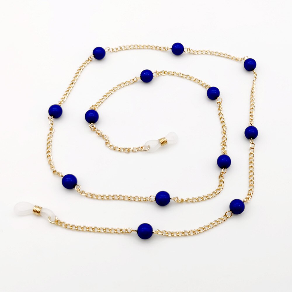 White Imitatie Parel Bril Kettingen Kralen Sunglass Lezen Brillen Ketting Cord Holder Touw Voor Mannen Vrouwen Stellen: 09